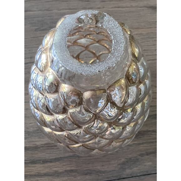 Vintage 1940's Glass PINEAPPLE MCM French Maison Jansen Style Repair Salvage - Picture 3 of 7
